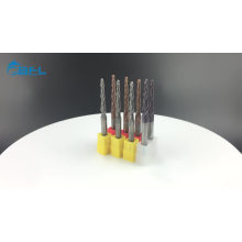 Fresadora helicoidal helicoidal de punta cónica de fresa de carburo sólido de BFL